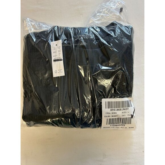 J.Crew Brushed rib puff-sleeve crewneck BM321, Large - Picture 5 of 5